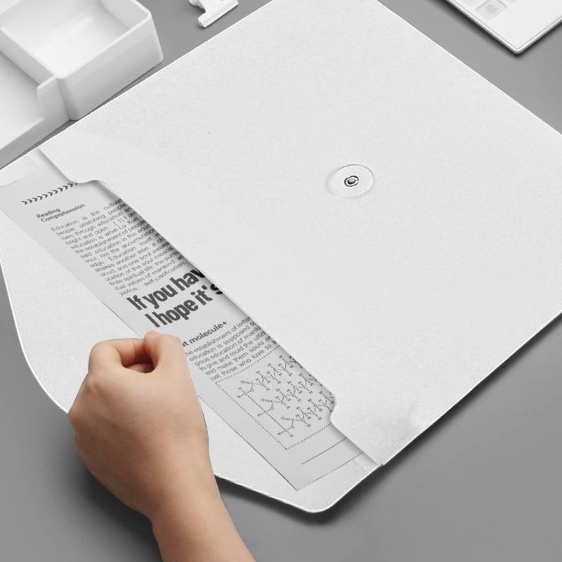 VANRA Kraft String Envelope File Folder Project Pockets File Jacket Document Organizer Flat-No Expansion A4 Letter Size (White, Pack of 5) - Image 5